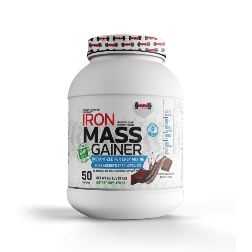 Iron Mass Gainer 3KG - Goût Chocolat