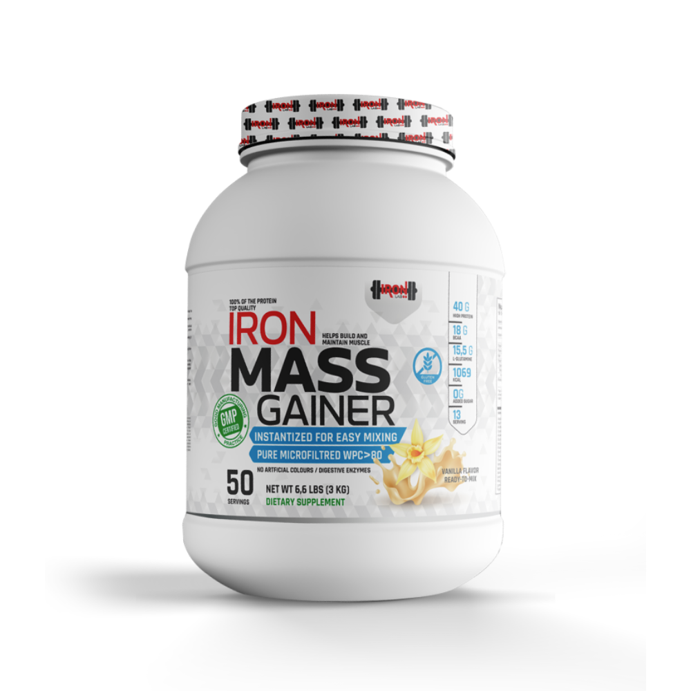 Iron Mass Gainer 3KG - Goût Vanille