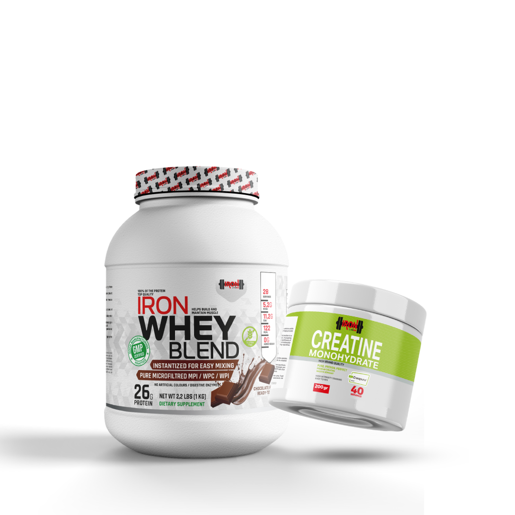 Pack Whey 1KG Chocolat + Créatine Monohydrate 200g