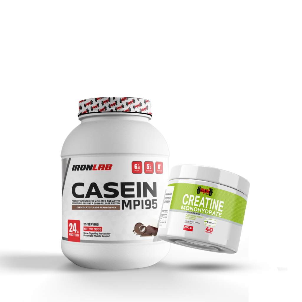 Pack Caséine MPI 95 Chocolat (900 g) + Créatine Monohydrate 200 g