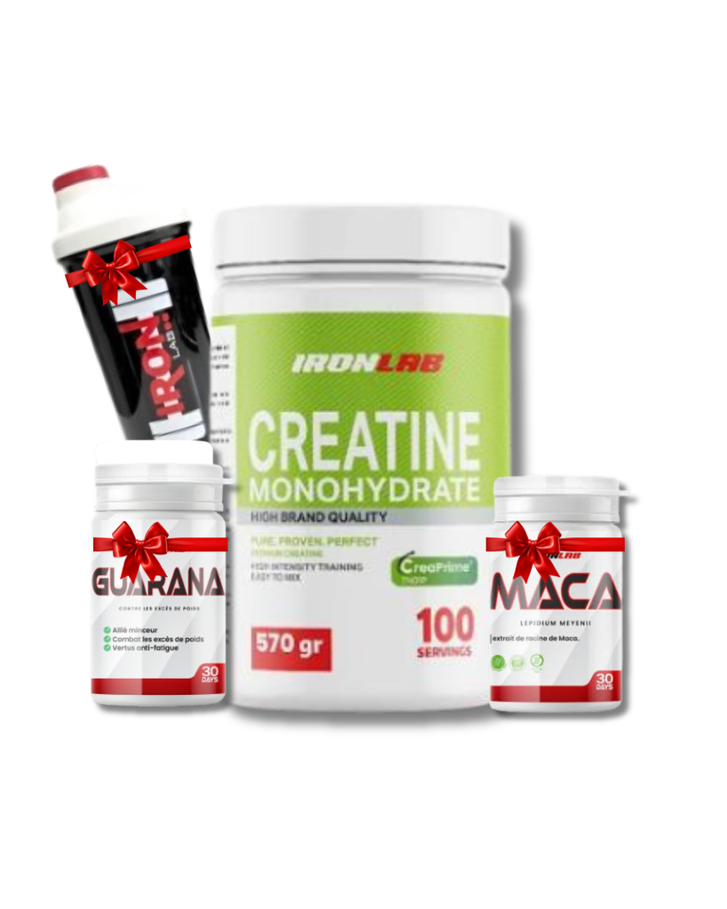 pack creaprime 570gr + Maca + Guarana + Shaker